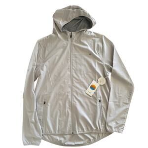 Vuori Outdoor Trainer Shell Grey Mist Linen Texture M NWT $128